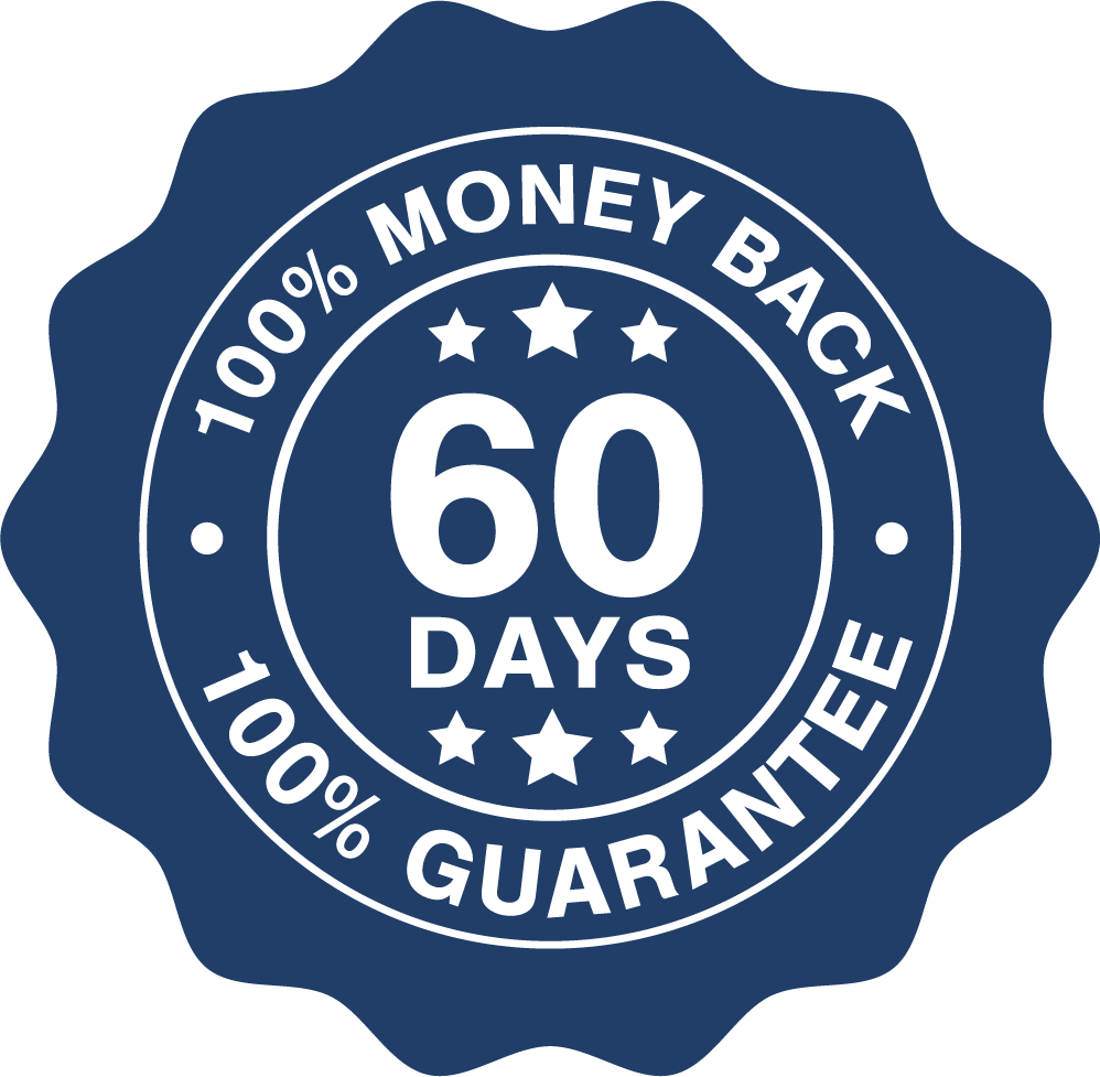 60-Day Money Back Guarantee seal